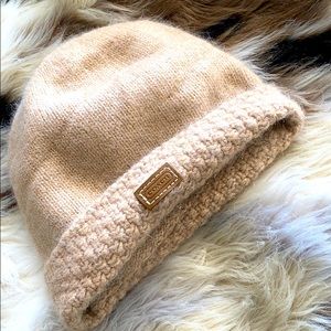 Cashmere & Wool Blend Coach Beanie